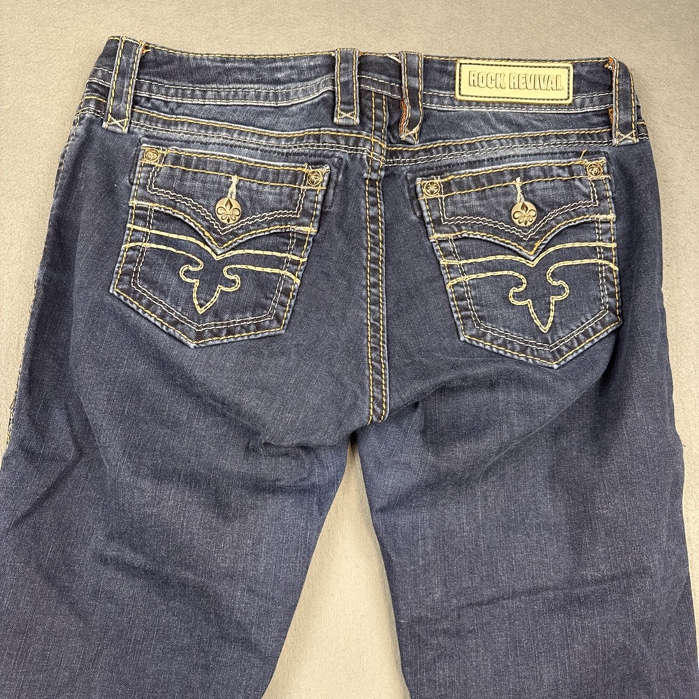 Rock Revival Jeans Alivia WOMENS 31/32 Easy SKINNY Denim Western Preppy Style